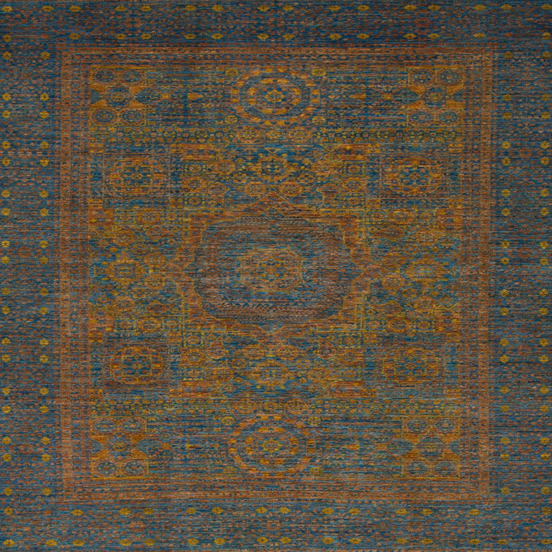 Abstract Indoor Rug, Square 3'