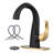 Single-Hole Single-handle Bathroom Faucet with Drain Assembly-89621437