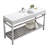 59 " W Freestanding Standard Free Standing Single Double Single Vanity Bathroom Vanity With Acrylic Top-1429994729