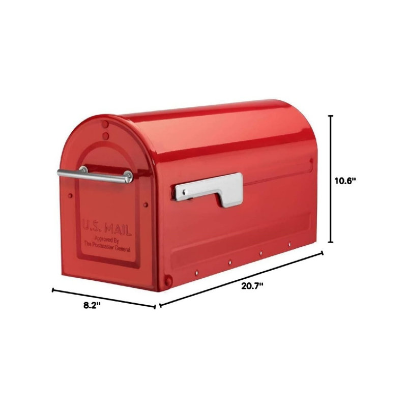 Boîte aux lettres Boulder, rouge