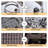 8-Person Round Wicker Aluminum Outdoor Propane Fire Pit Dining Table With Aluminum Rattan Chairs - Ideal For Patio & Garden