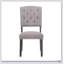 Ensemble de 2 chaises d'appoint rembourrées en tissu confortable avec une fabrication durable pour la salle à manger et le salon