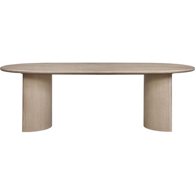 Onasis 94" Oak Veneer And Solid Wood Dining Table