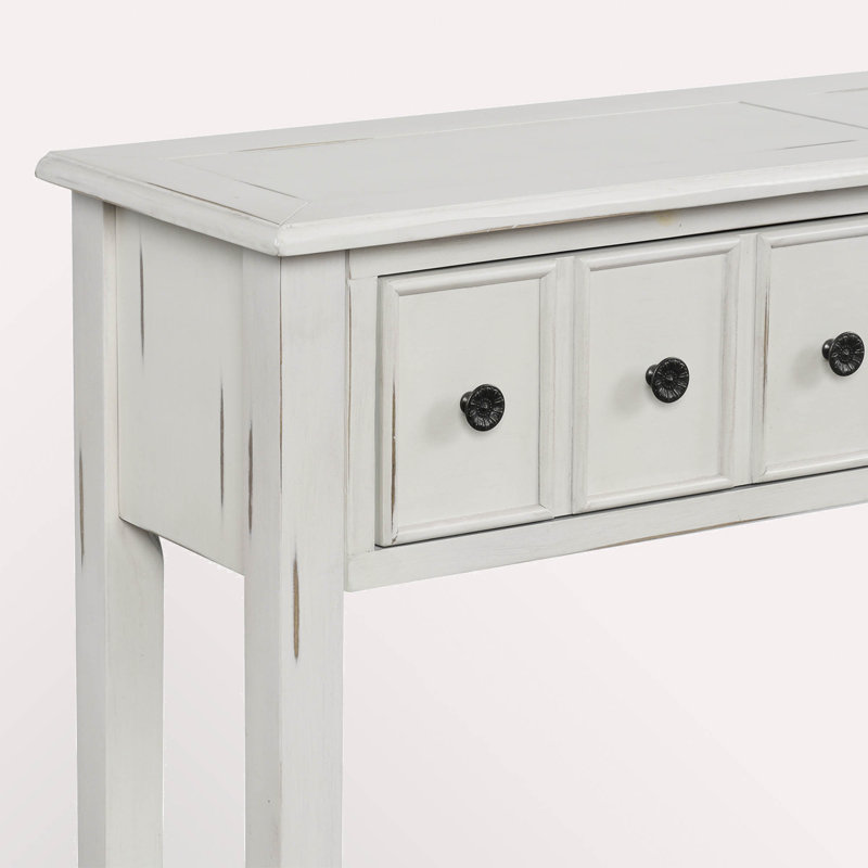 Table d'appoint Tarsita, Blanc antique 1