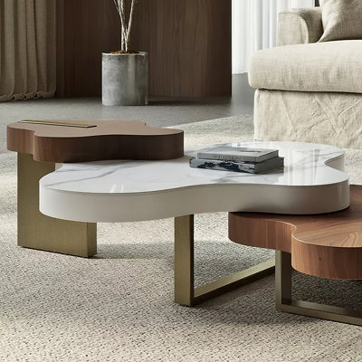 Ensemble de tables basses gigognes 3 pièces Luxury Luxury