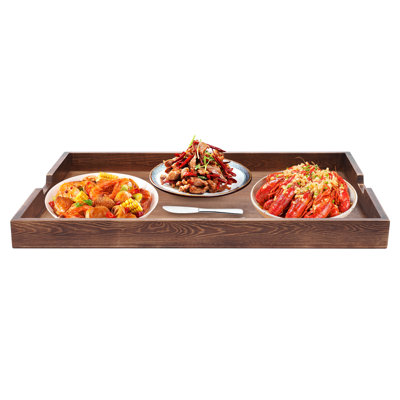 Walnut Color Stove Top Cover Noodle Board Stove Covers with Built‑in Handles for Kitchen Counter Space Expansion Stove Protection