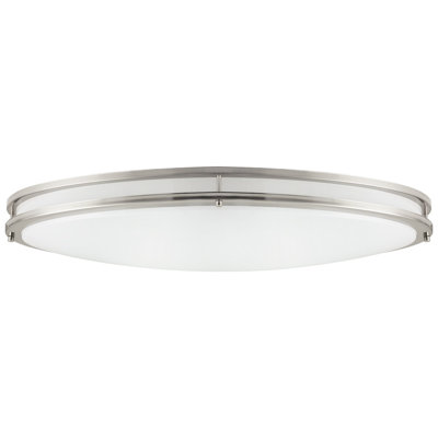 32 po Plafonnier encastré en nickel brossé à intensité variable de 35 watts à DEL, couleur CCT réglable 3000K, 4000K et 5000K