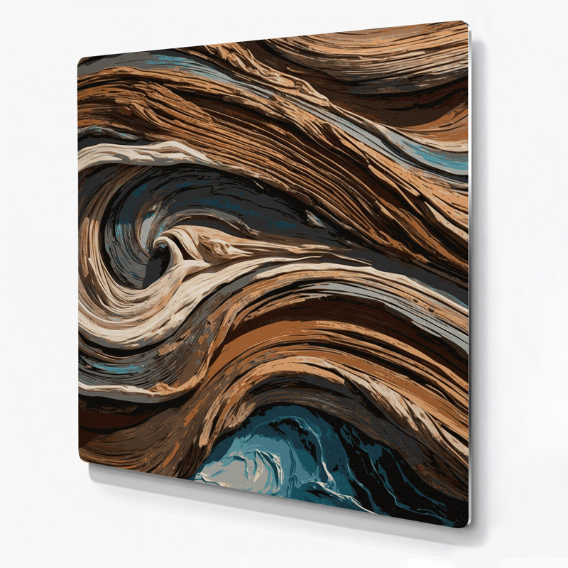 Art mural en métal Coastal Drift, H 12 po x l 12 po