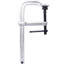 Pince en F robuste, coussin pivotant amovible, pince en F à gorge profonde 5-1 / 2 po, pince à barre robuste pour le soudage, 12 po x 5 1/2 po