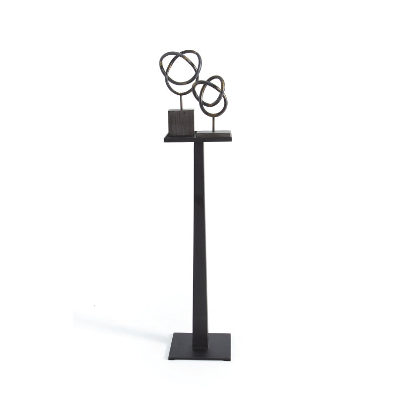 Messina Iron Tabletop Candlestick, 42" H x 11.75" W x 11.75" D