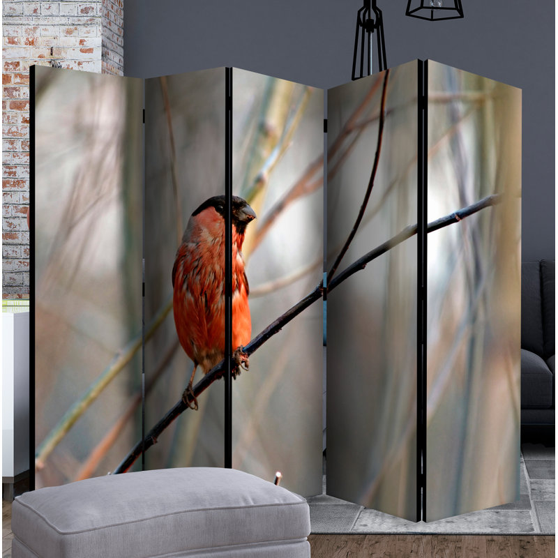 Nar 172 cm H Solid Wood Folding Room Divider, 5
