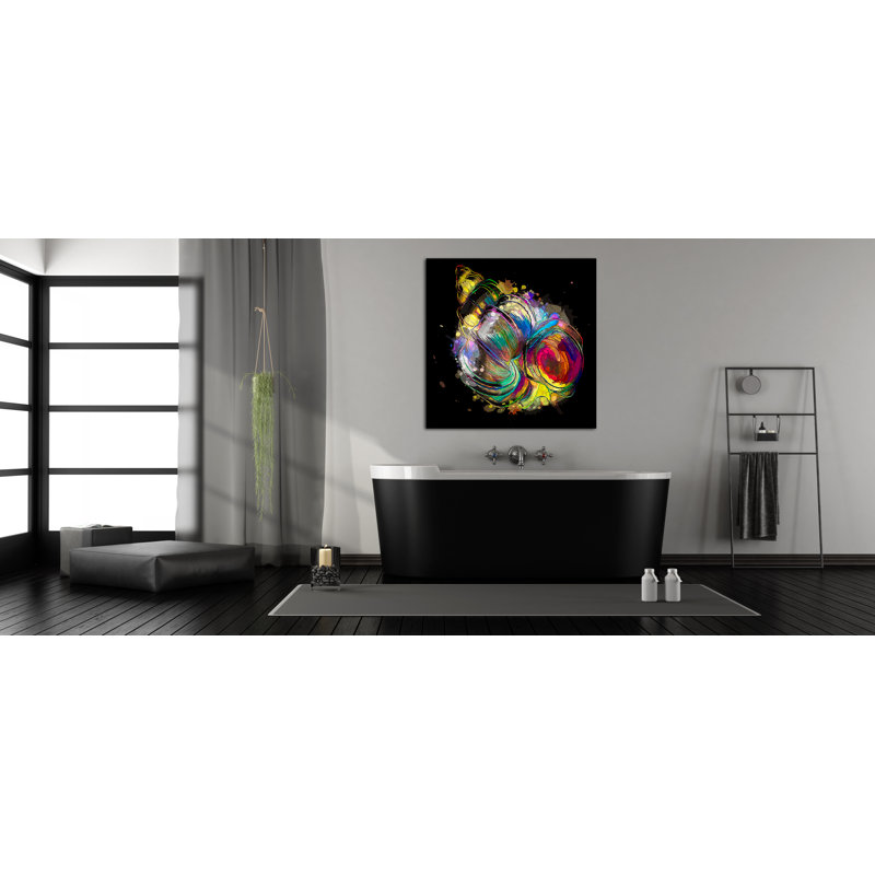 Boho Conch Shell 151 - Impression sur toile tendue, H 8 po x l 8 po x P 1,5 po