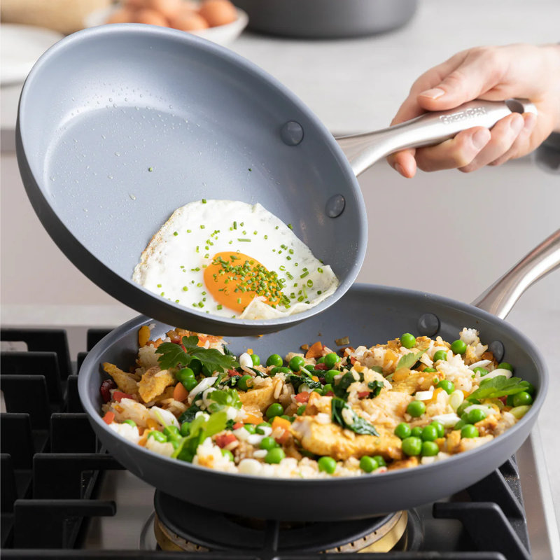 GreenPan Lima Hard-Anodized Healthy Ceramic Nonstick 12 Piece Cookware Set, Black