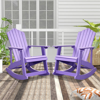 Chaise Adirondack berçante d'extérieur FCR2