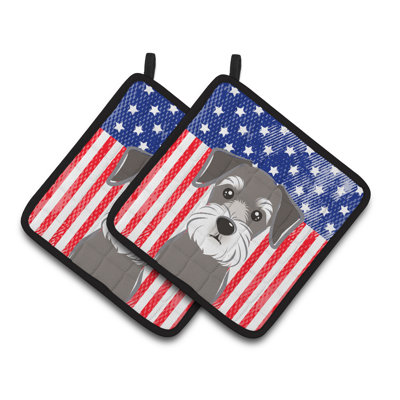 Caroline's Treasures American Flag Polyester Potholder