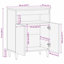 60cm Solid Wood Sideboard