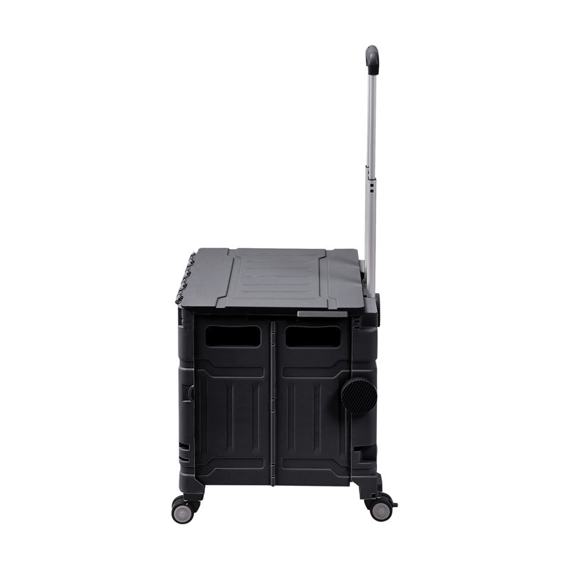 93 cm H Utility Cart, 93cm H x 43.50cm W x 40cm D, Black