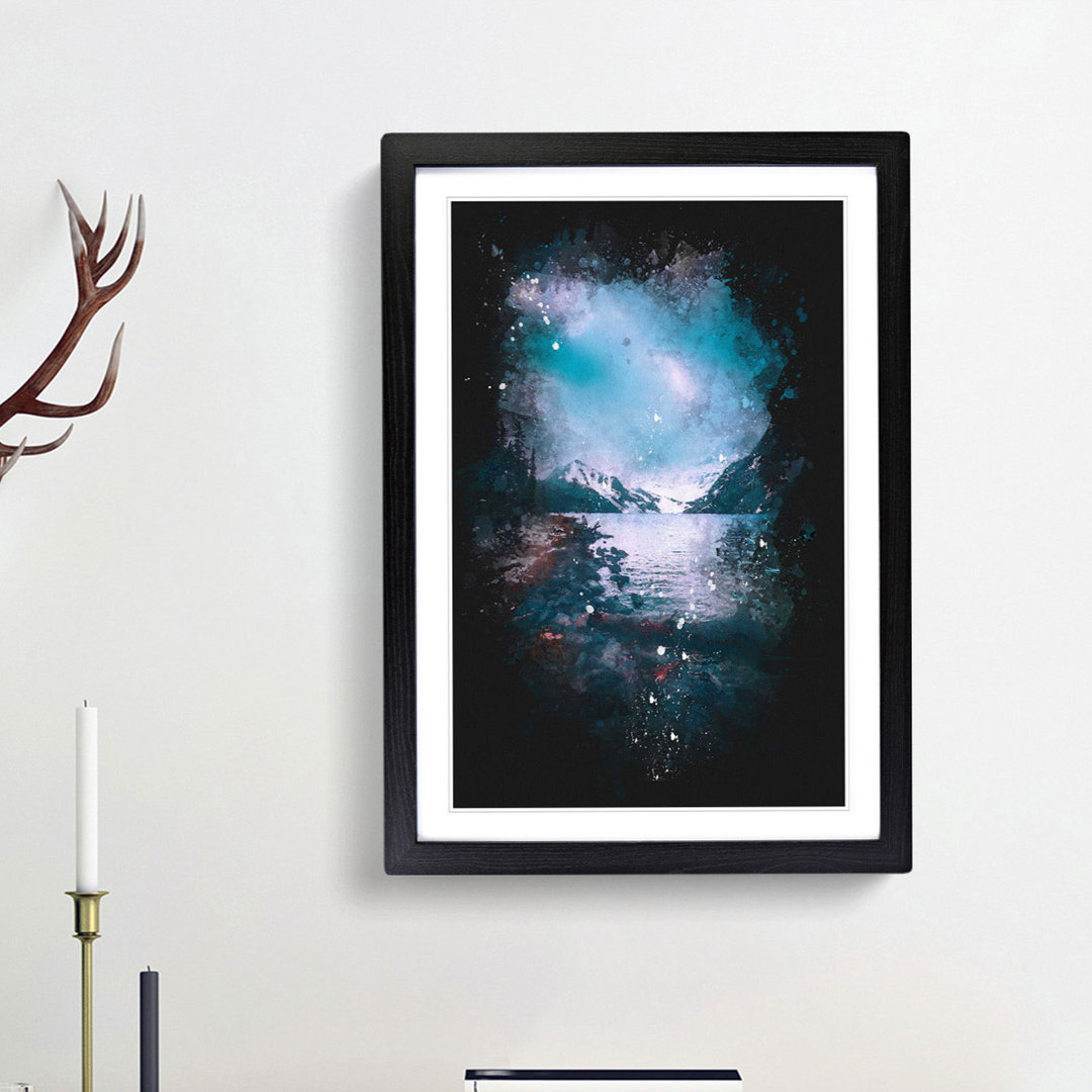 Chephren Lake in Canada - Framed Print