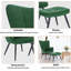 Nevin Velvet Lounge Chair With Footstool-789882895