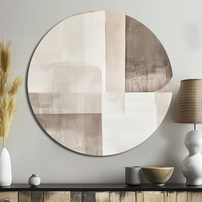 Iqarar - Abstract Minimalism Round Metal Wall Decor