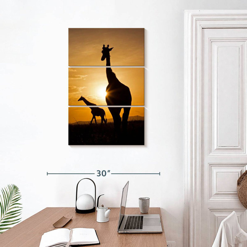 Brampt Giraffe Silhouettes, 32" H x 20" W