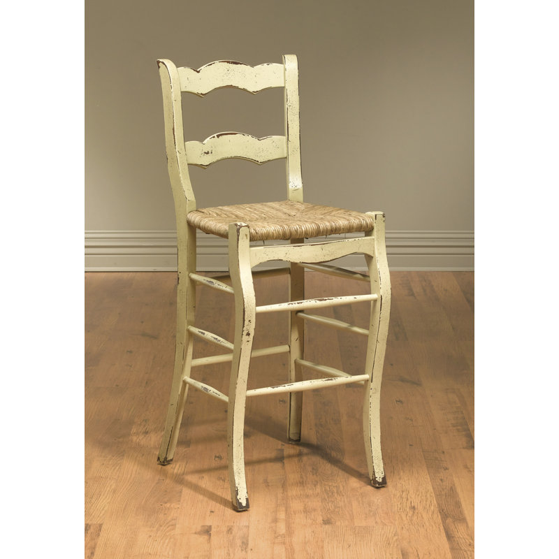 Dempsy Gallien 47" Bar Stool, Parchment