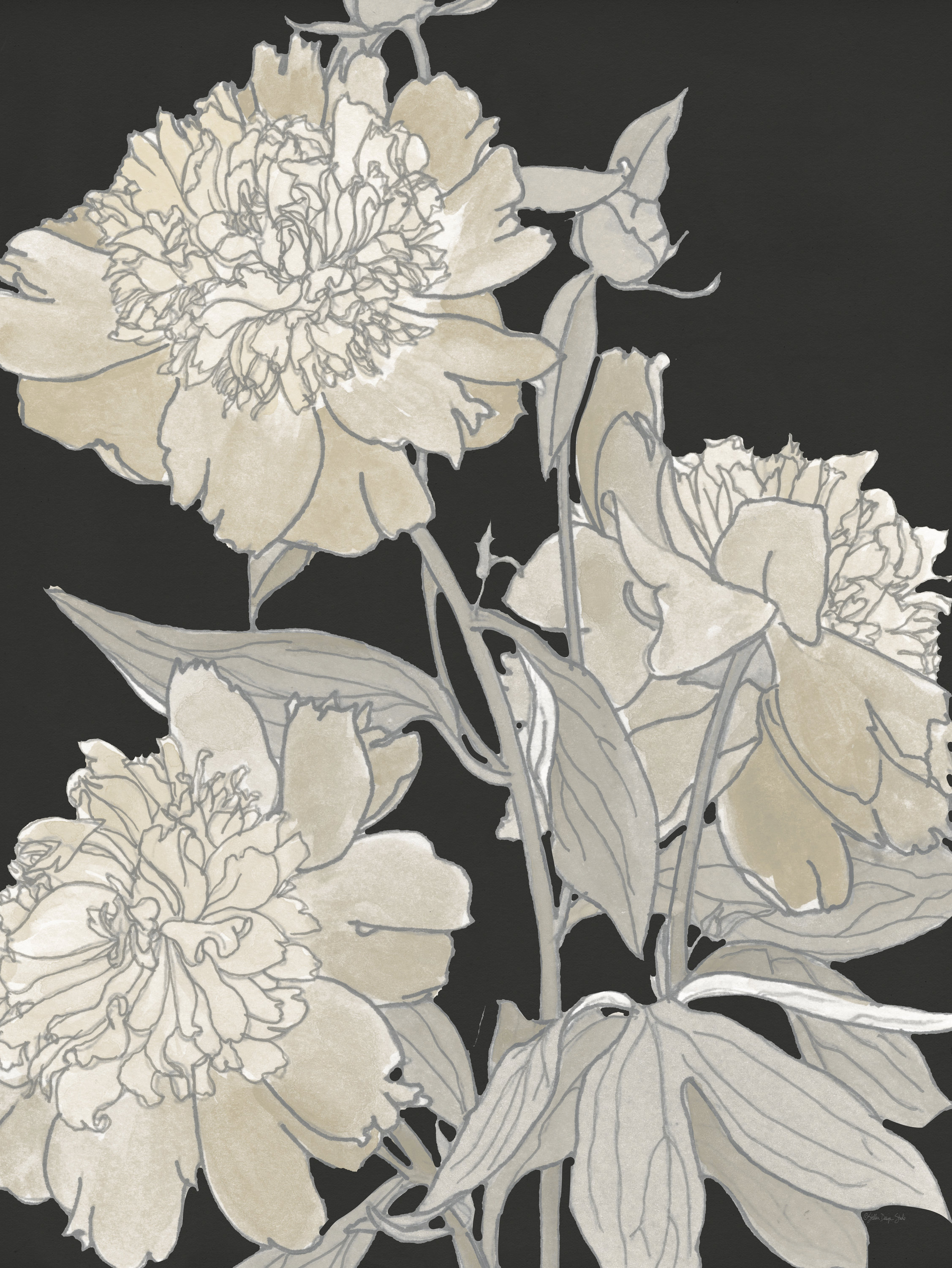 Winston Porter Jasaya Neutral Blooms 1 - Wrapped Canvas Print | Wayfair
