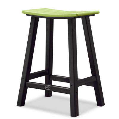 POLYWOOD® Contempo Saddle Counter Stool