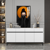 63"W Sideboard With 4 Door 4 Drawer