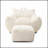 Giant Plush Bean Bag Chair For Adults With Armrests And Footstool -- Comfy Beige Beanbag Chaise Lounge Lazy Floor Sofa Chair For Living Room, Bedroom & Dorm-1931240923