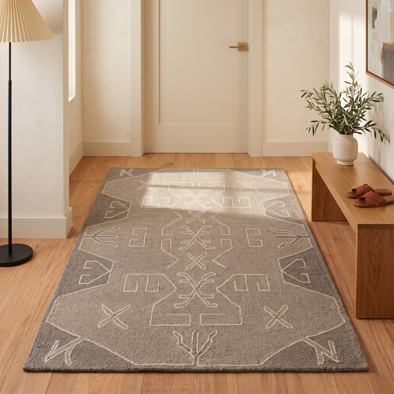 Rectangle Demie Wool Area Rug, Rectangle 2' x 3'