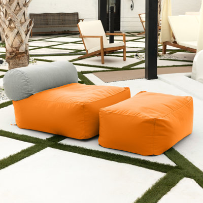 Tybee SunbrellaBean Bag Set – Ultimate Outdoor Lounging by Latitude Run