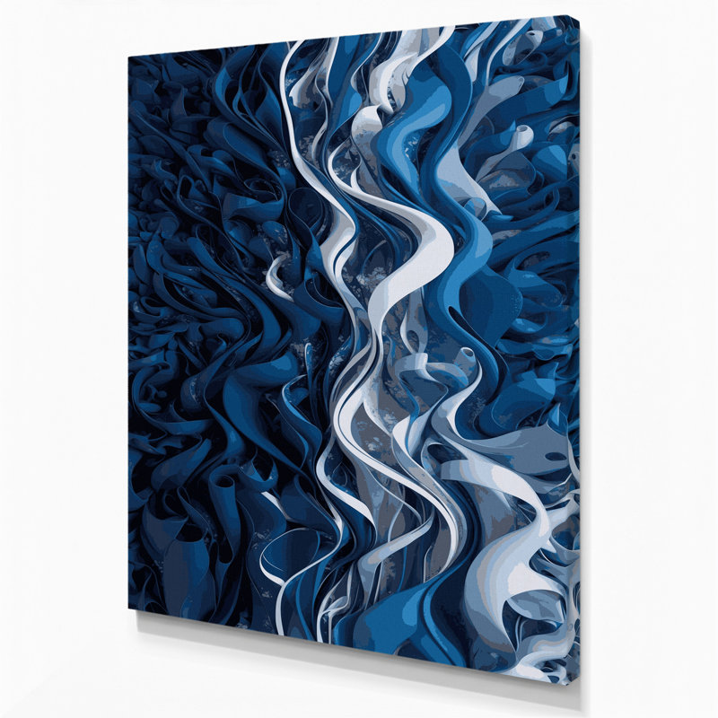 Art numérique sur toile, "Abstraction numérique" 51, H 11 po x l 14 po