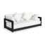 Montford Teak Patio Sofa with Cushions