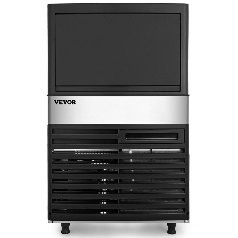 VEVOR 132 lb. Daily Production Cube Clear Ice Freestanding Ice Maker