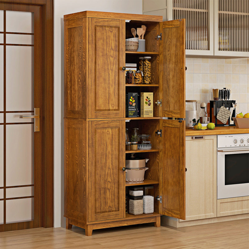 Freestanding Tall Kitchen Pantry Storage Cabinet