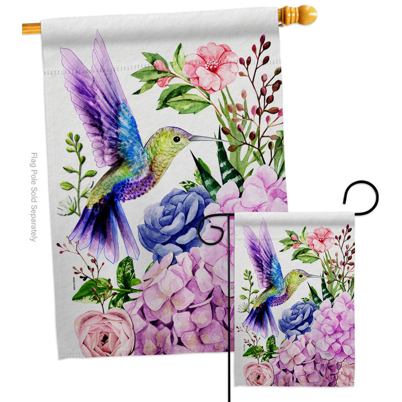 Double Sided 40'' H x 28'' W Polyester Animal Garden Flag