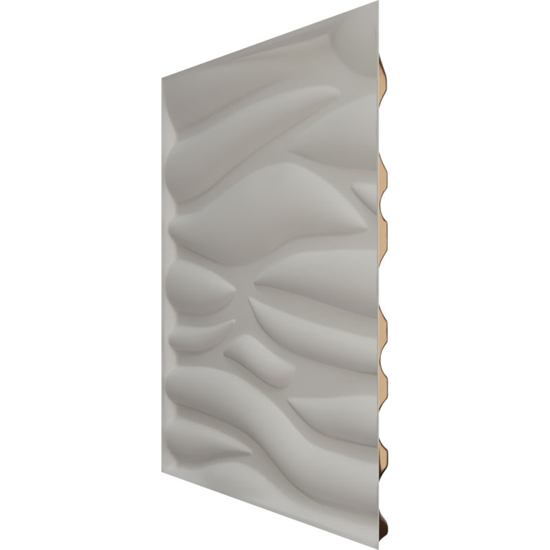 Panneau mural décoratif 3D Serina EnduraWall l 19 5/8 po x H 19 5/8 po, acier foncé métallique (couvre 2,67 pieds carrés)