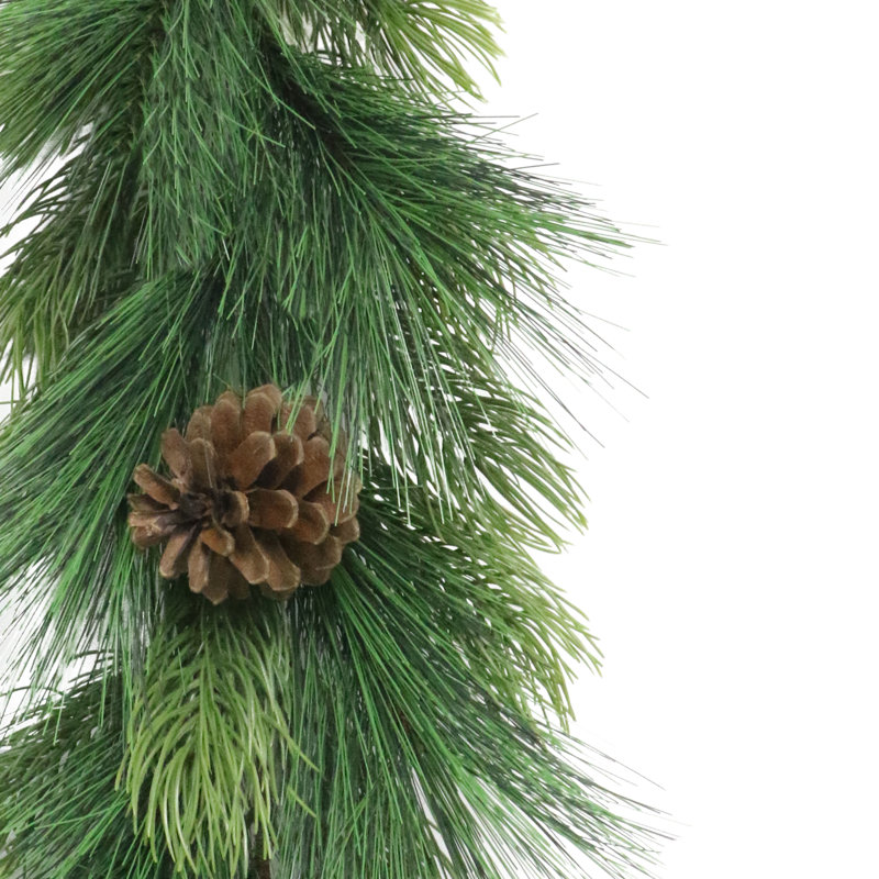 Garland Adorned with Pinecones