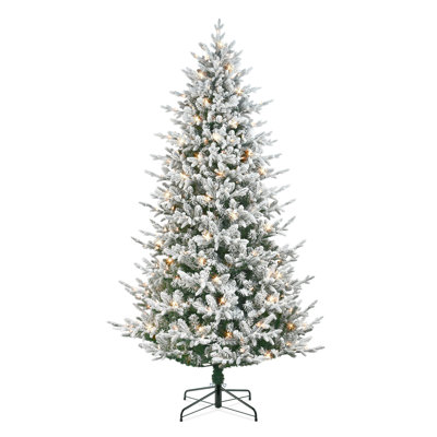 7.5' Lighted Artificial Spruce Christmas Tree -  The Holiday Aisle®, EC18E2CBA14C46559A8A632839669D25