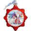 9'' Handmade Glass Holiday Shaped Ornament
