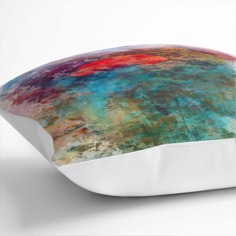 Abstract Square Throw Cushion, 40 x 40 cm, White