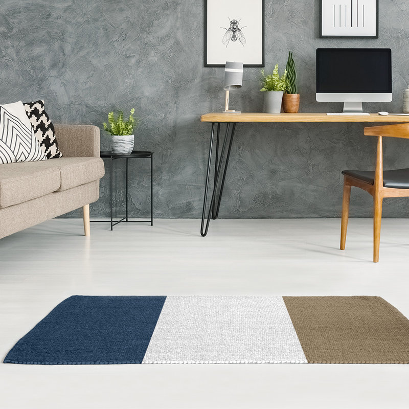 Striped Indoor Rug, Rectangle 3' x 5', Yes