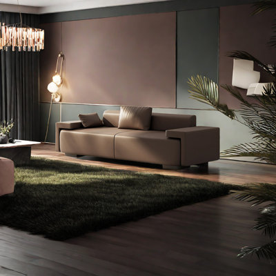 Banc rembourré luxueux en similicuir