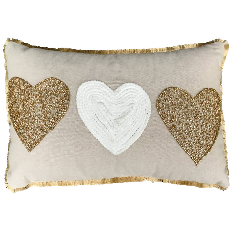 Rectangular Cushion, Brown/Gold Mix