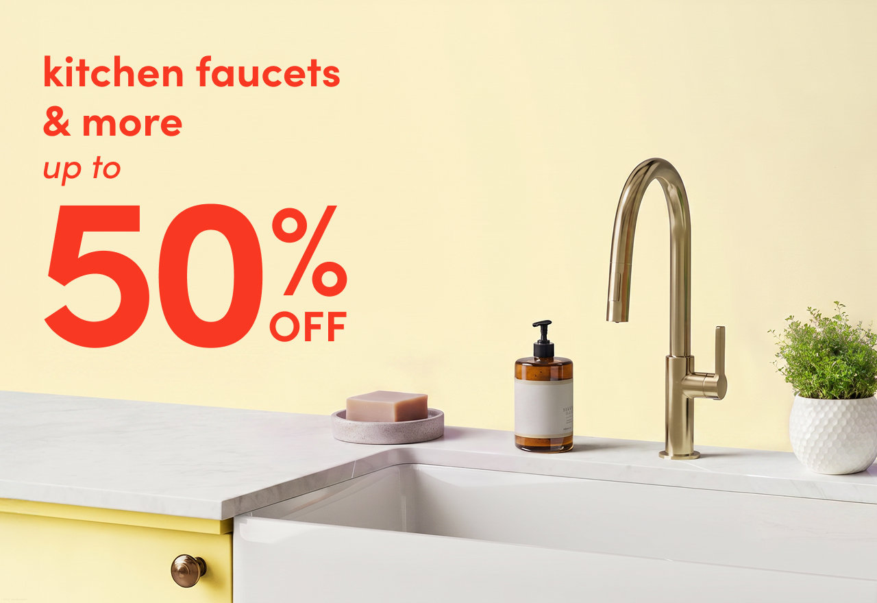 kitchen faucets & more on sale