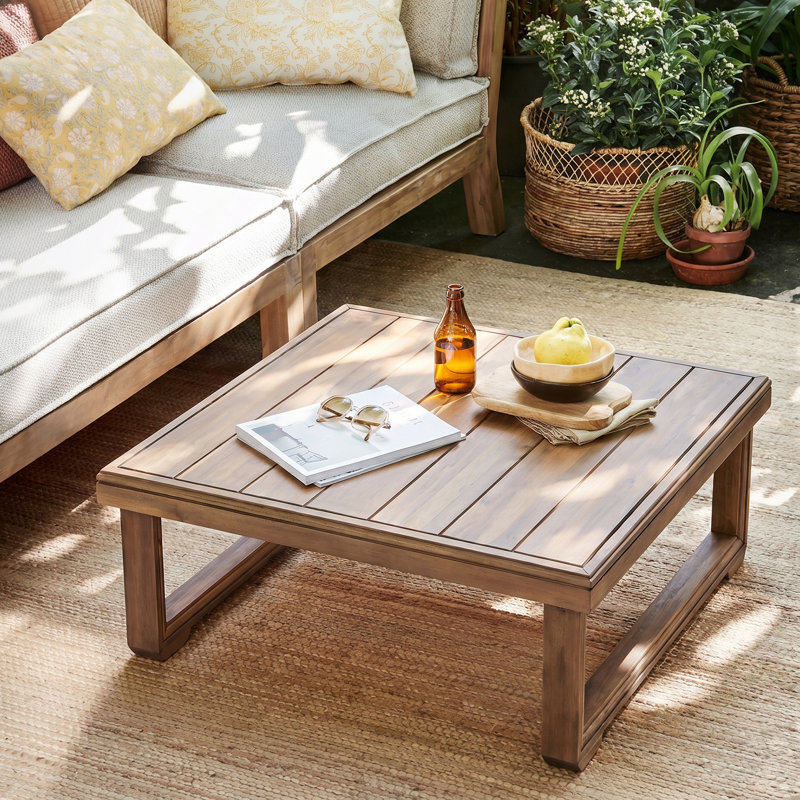 Table basse d'extérieur en bois d'acacia Bodhi