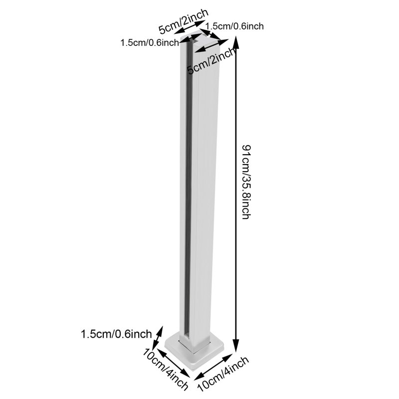 Stainless Steel Balustrade For Balustrade Balcony Deck Stairs (Mid Post)