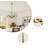 3-Light Black And Golden Bronze Accents Chandelier