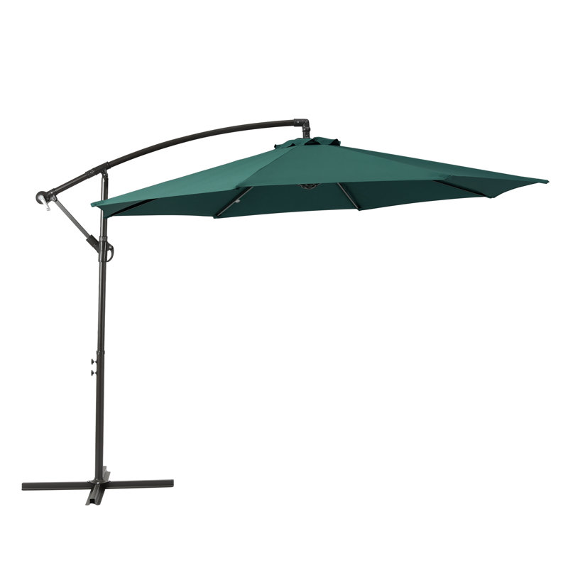 Parasol déporté de 10 pi Hartt, Vert foncé
